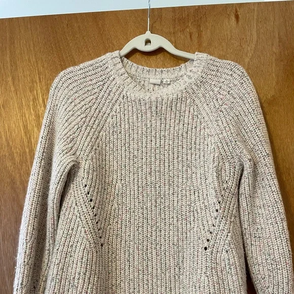 Cream and Colored Knit Sweater - Picture 2 of 3